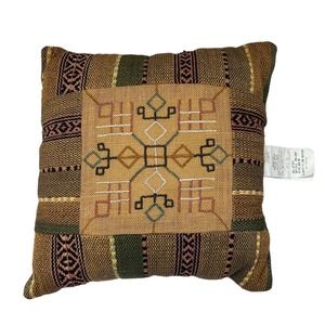 New Mexico Decorative Woven Jute Blend Santa‎ Fe Throw Pillow